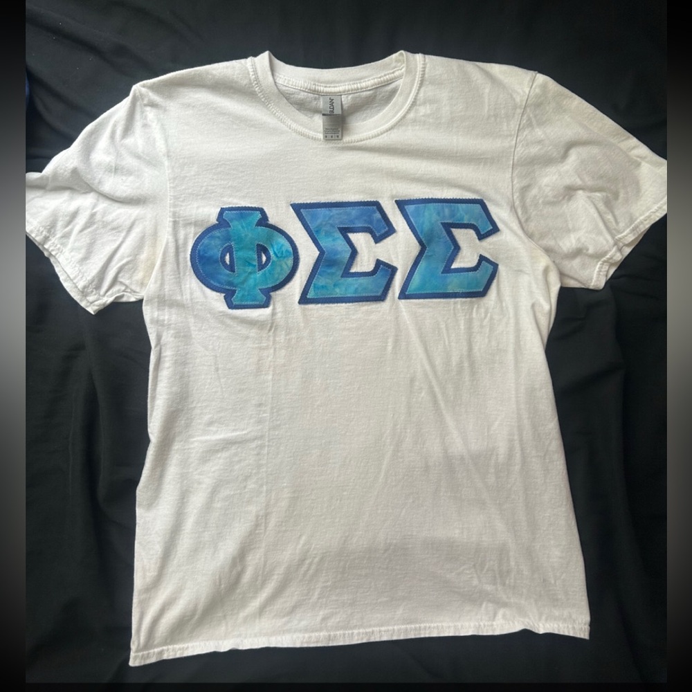 Phi Sigma Sigma Sorority Stitched Letters